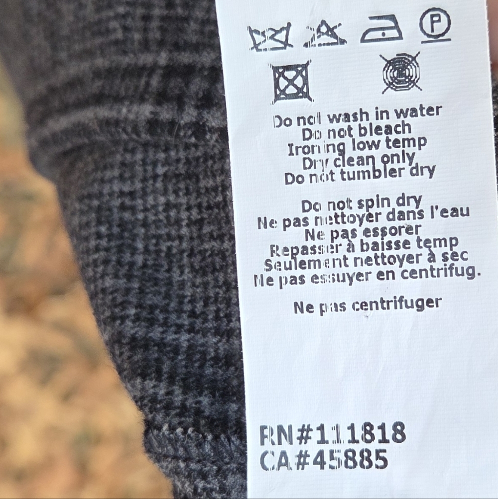 Michael Kors Collection Lyndon plaid Stretch Wool Flannel flared pants Size 6 - Picture 7 of 8